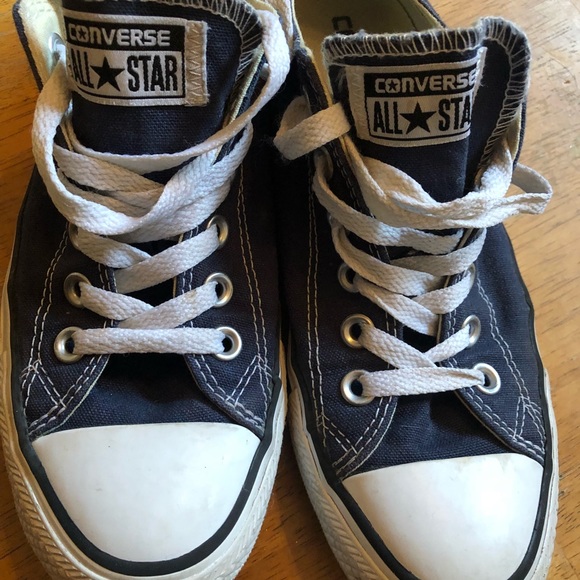 Navy blue canvas Converse Unisex, M5, W7 nice!! - Picture 3 of 8
